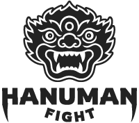 Hanuman Fight inverse logo – streetwear brand inspired by combat culture